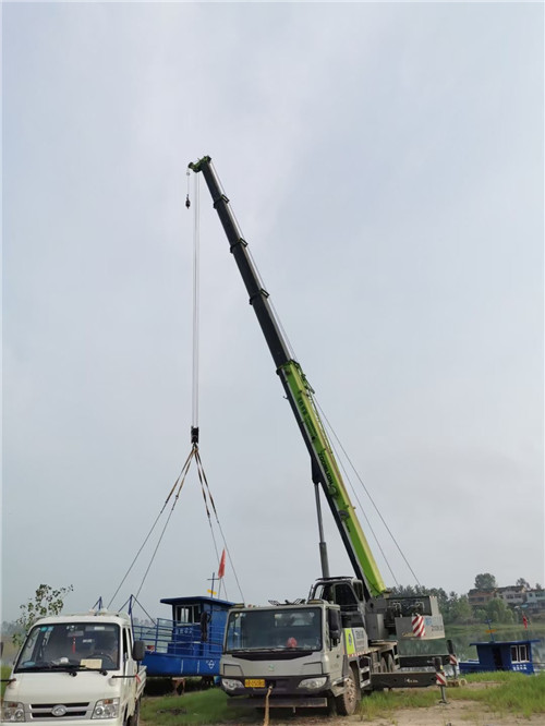 泗洪县桥梁建设吊装案例